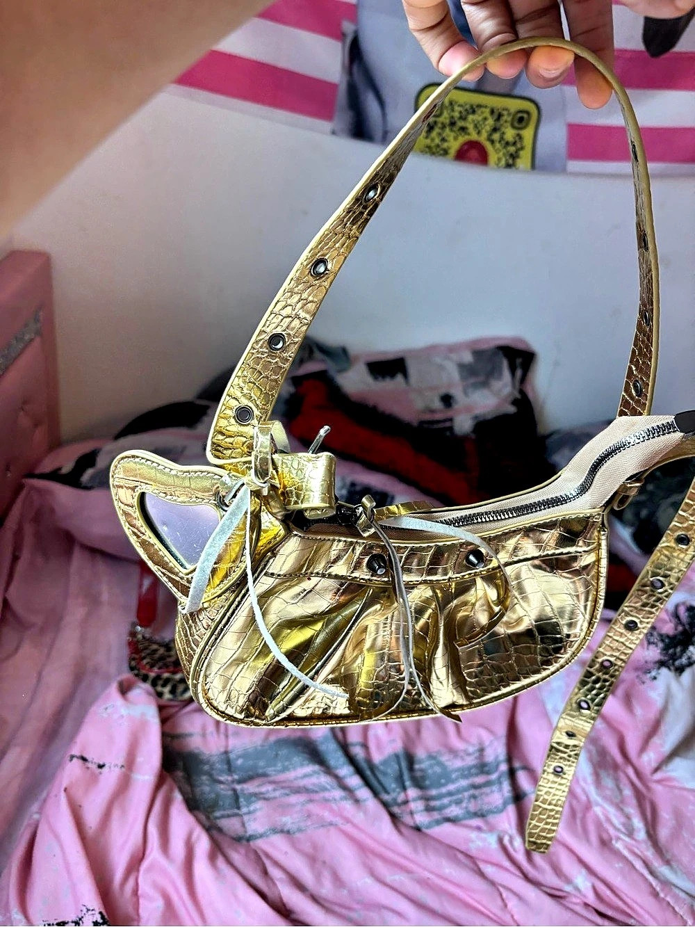 Gold Metallic Heels EU 39